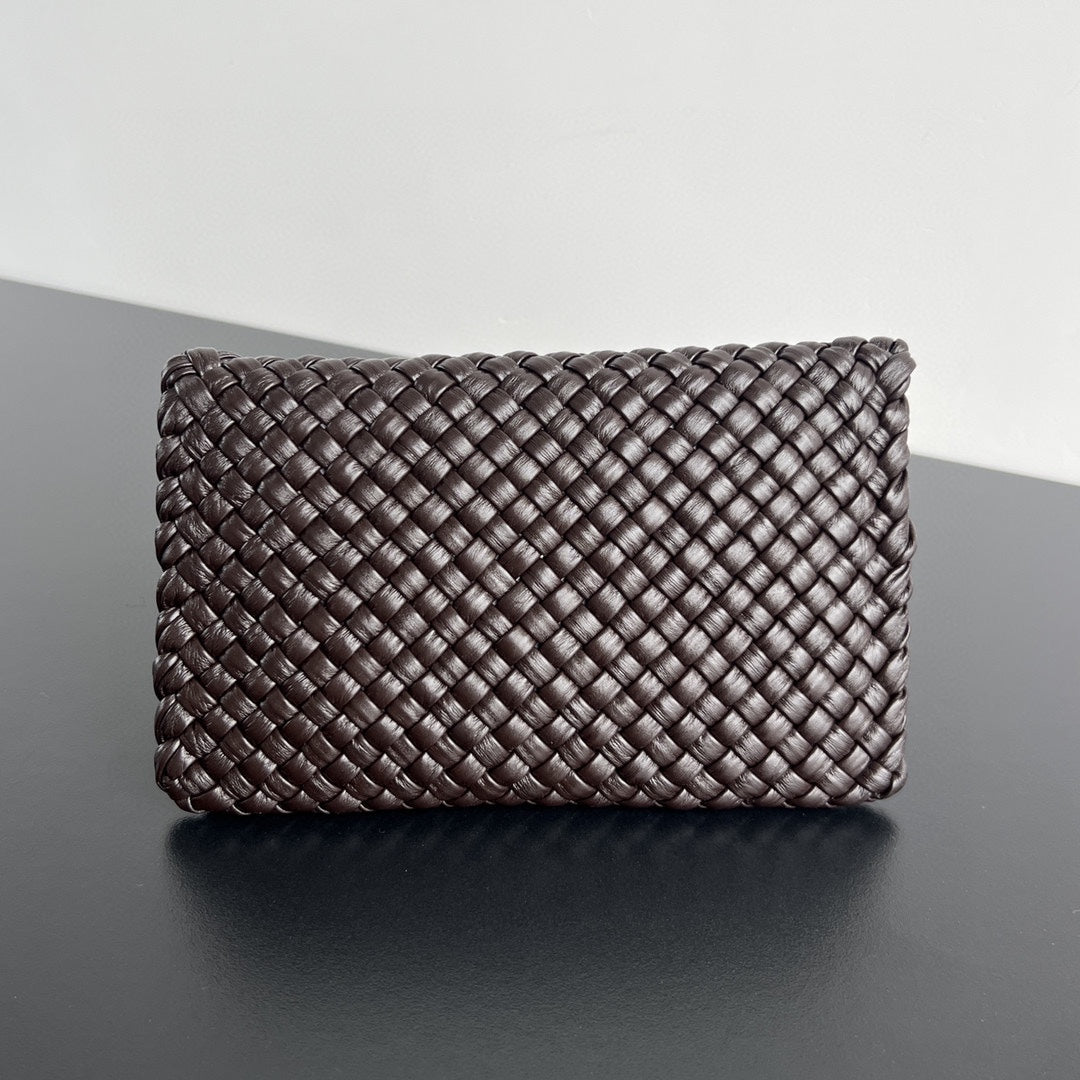 Bottega Veneta MINI COBBLE 20 BAG IN DARK BROWN LAMBSKIN