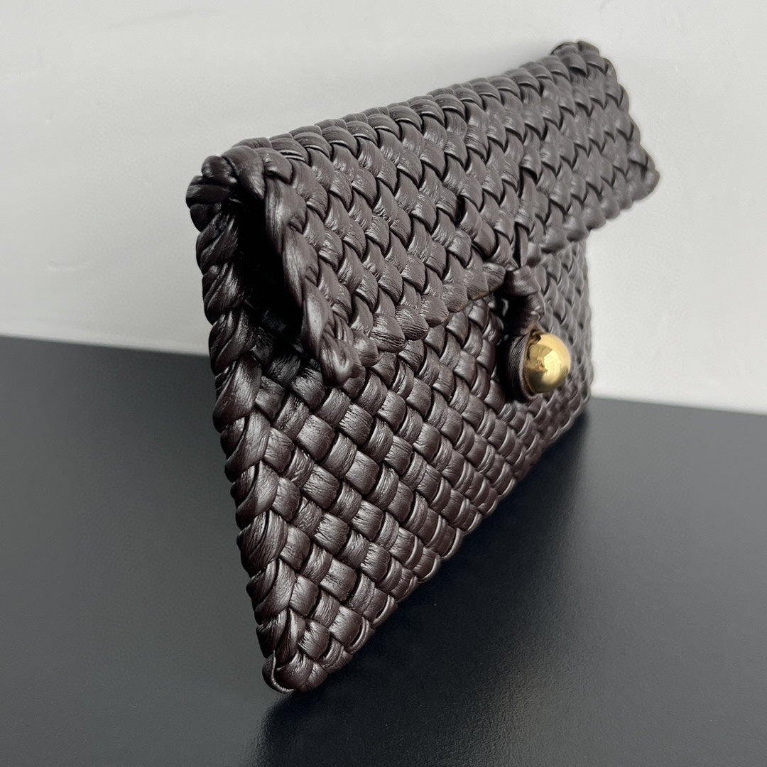 Bottega Veneta MINI COBBLE 20 BAG IN DARK BROWN LAMBSKIN