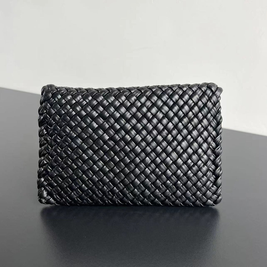 Bottega Veneta MINI COBBLE 20 BAG IN BLACK LAMBSKIN