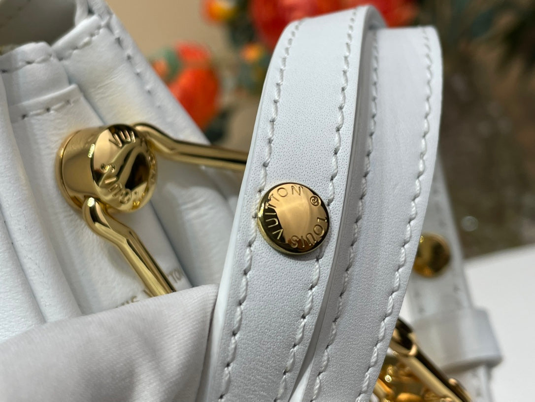 Louis Vuitton x TM Coussin BB 21cm White Multicolor Monogram-embossed Lambskin