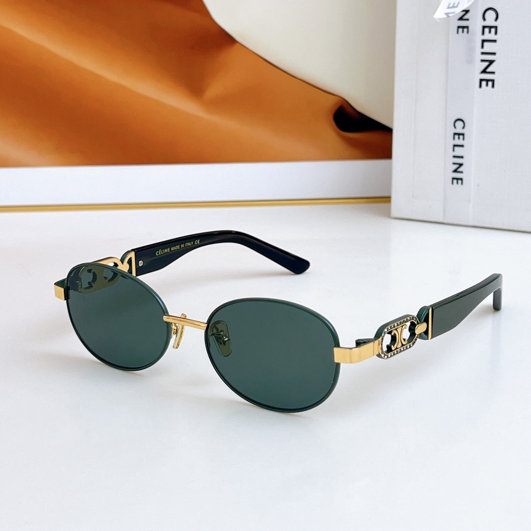 Celine TRIOMPHE SUNGLASSES CL40253 IN METAL GRADIENT SMOKE LENSES