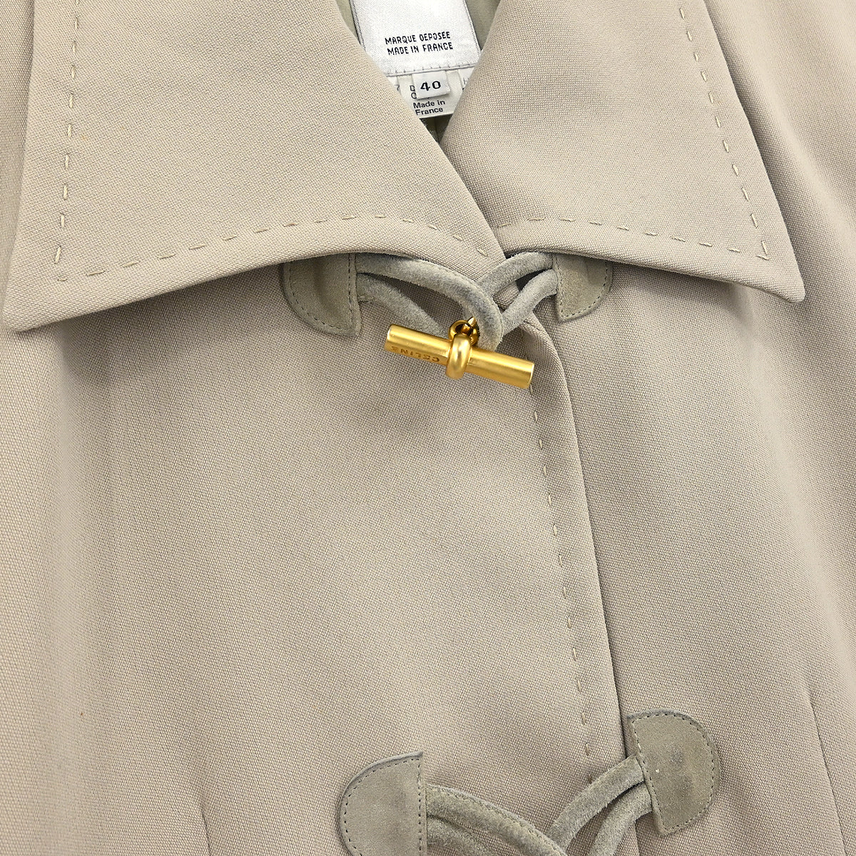 Celine Jacket Skirt Suit Set Beige #40