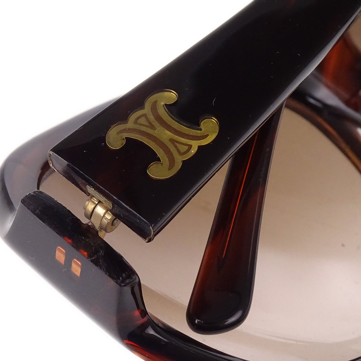 Celine Sunglasses Eyewear Brown Small Good