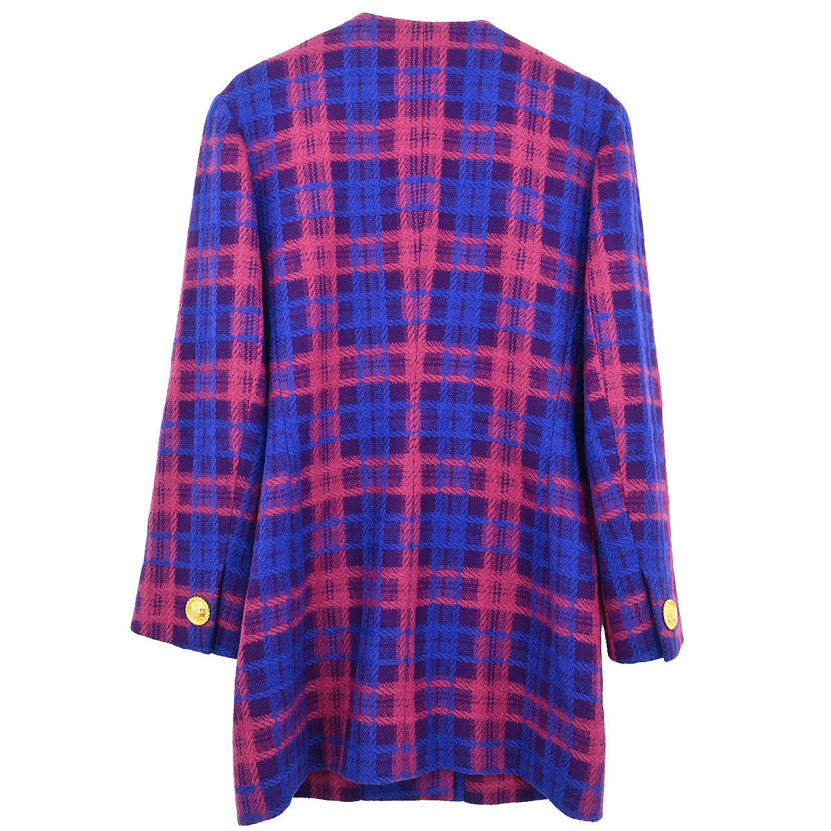 Celine Single Breasted Jacket Collarless Blue #38
