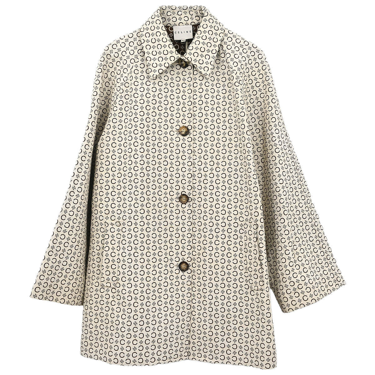 Celine Single Breasted Jacket Macadam White #42