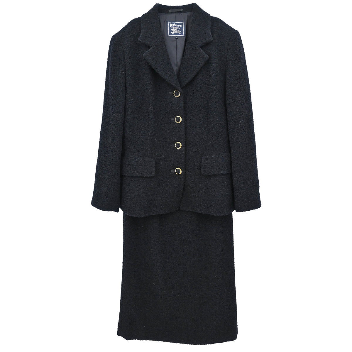Burberrys Setup Suit Jacket Skirt Black #13