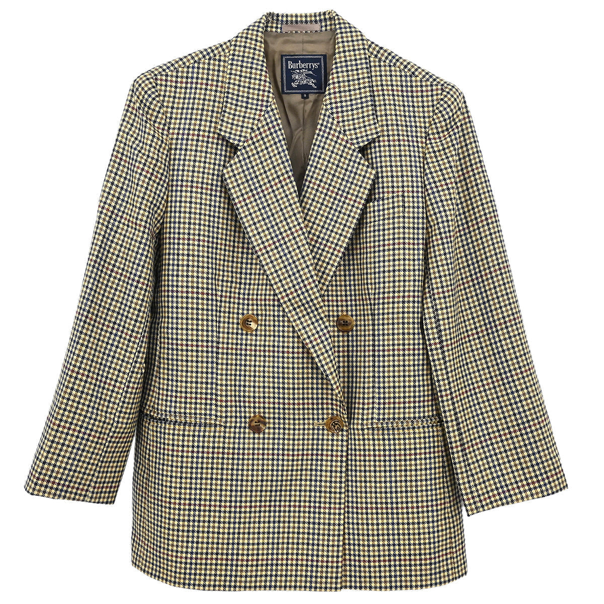 Burberrys Double Breasted Jacket Brown #9AR