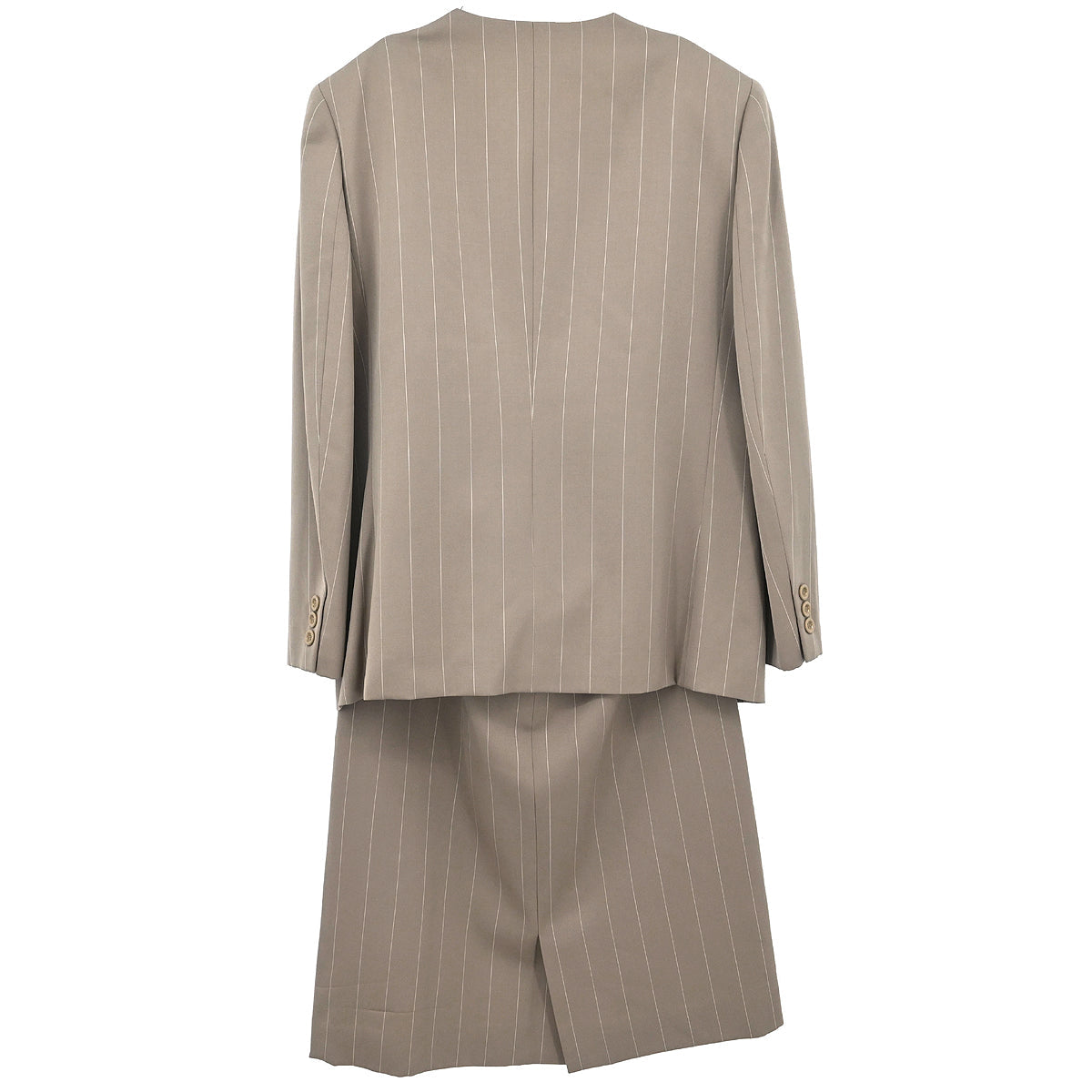 Burberrys Setup Suit Jacket Skirt Brown #36-38