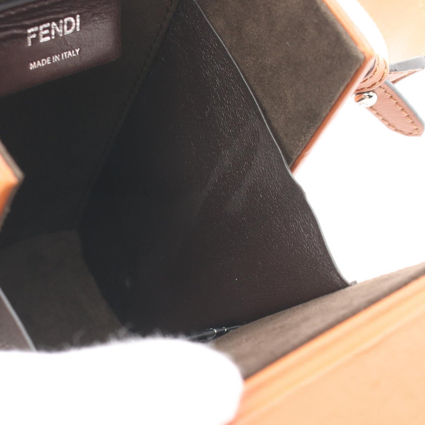 Fendi Leather Box Shoulder Bag 7VA519