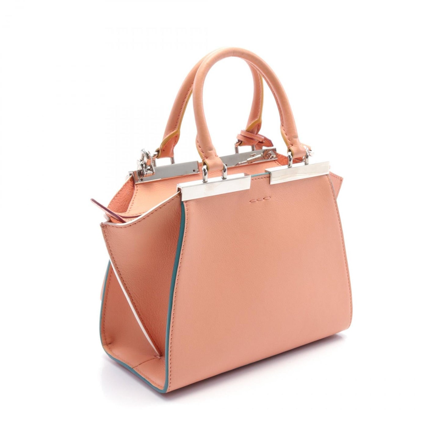 Fendi Mini Trois-Jours Leather Handbag 8BH333