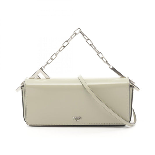 Fendi Leather First Side Handbag Green