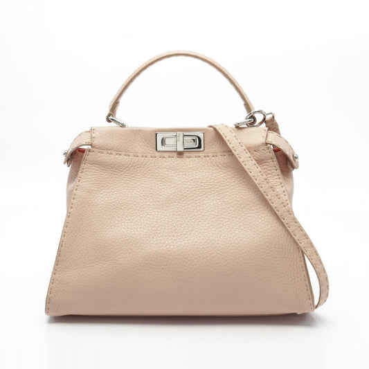 Fendi Peekaboo Regular Leather Handbag 8BN226