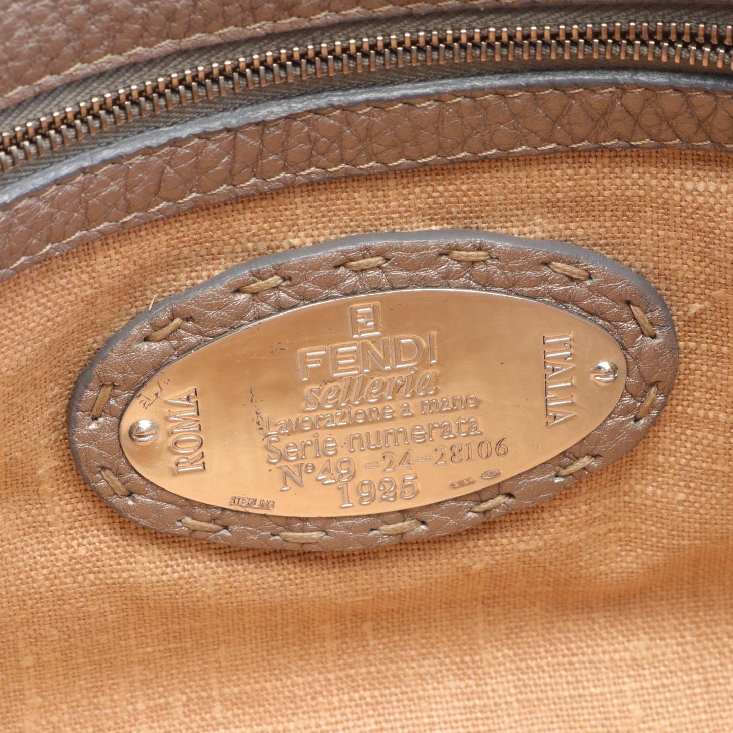 Fendi Selleria Mini Linda Leather Handbag