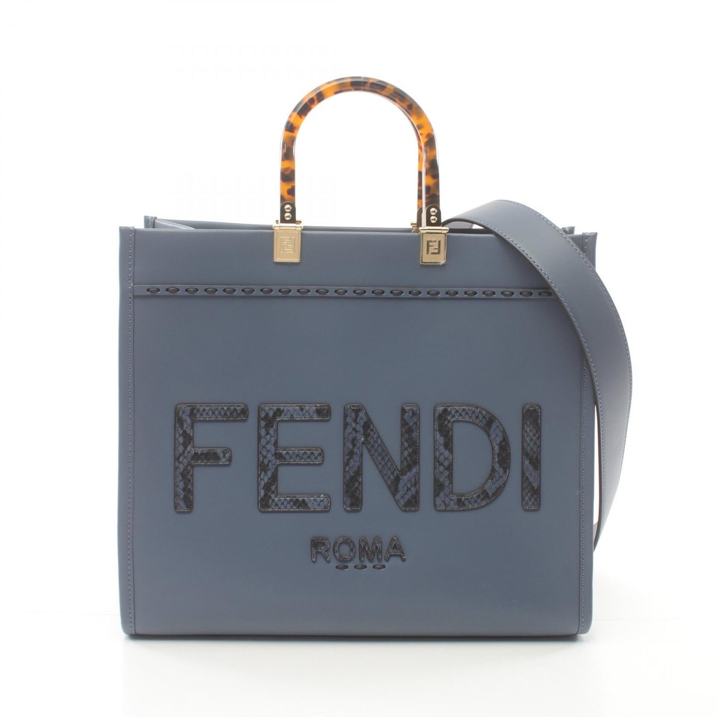 Fendi Sunshine Medium Tote Bag Leather Exotic