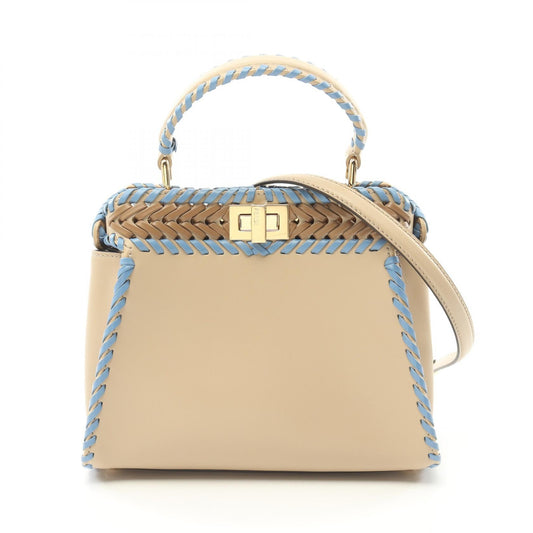 Fendi Mini Peekaboo Leather Handbag 8BN244