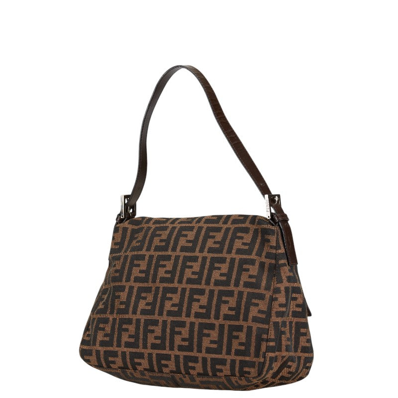Fendi Canvas Leather Mamma Bucket Bag
