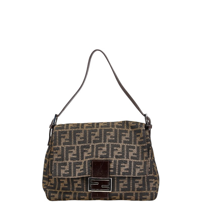 Fendi Mamma Bucket Shoulder Bag Canvas Leather