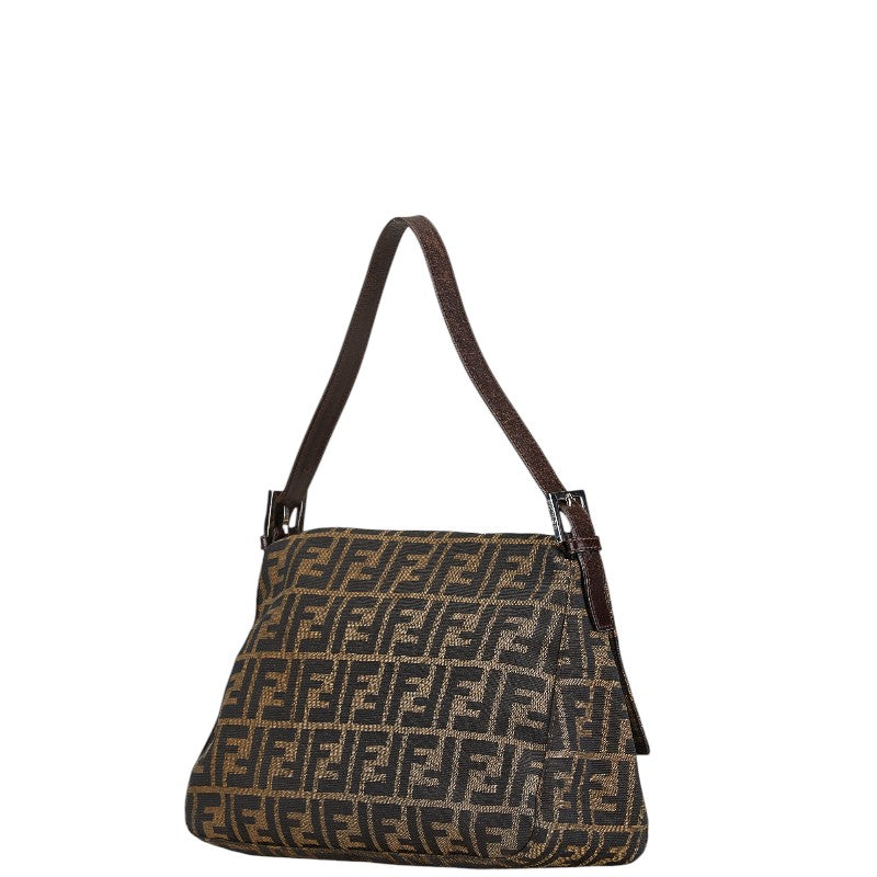 Fendi Mamma Bucket Shoulder Bag Canvas Leather