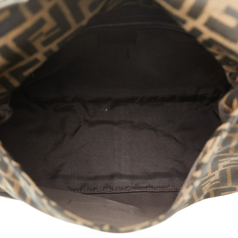 Fendi Mamma Bucket Shoulder Bag Canvas Leather