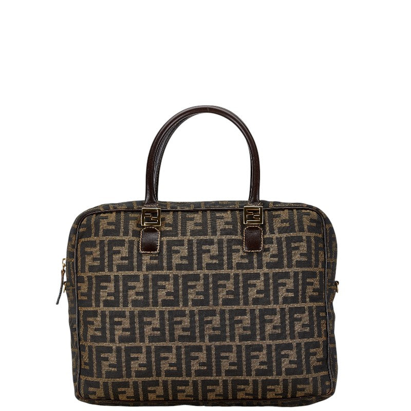 Fendi Canvas Leather Zucca Business Bag