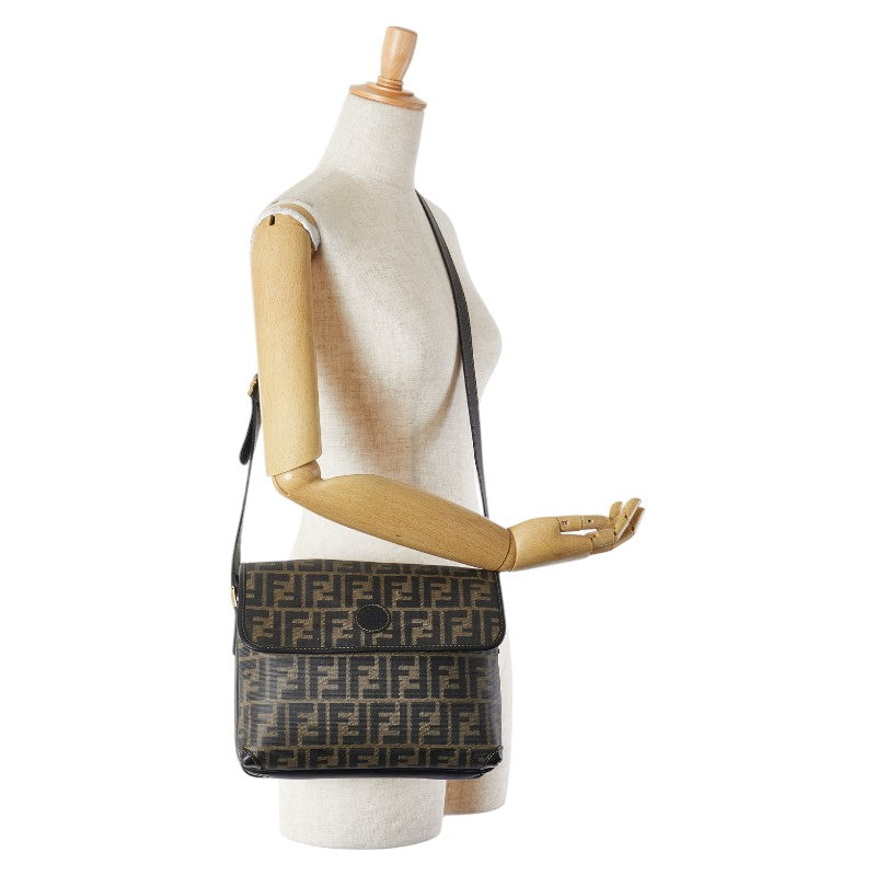 Fendi Zucca PVC Leather Shoulder Bag