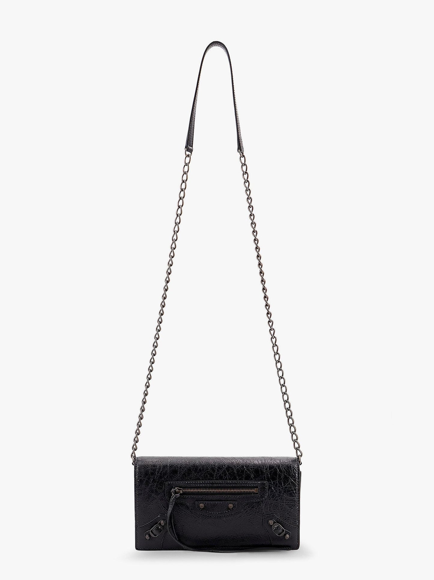 Balenciaga Women Le City Wallet Leather Shoulder Bag