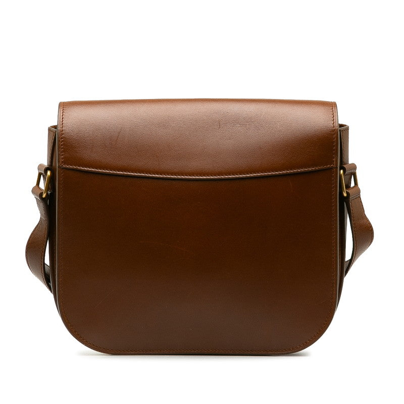 Saint Laurent Shoulder Bag in Calf Leather Brown 532985