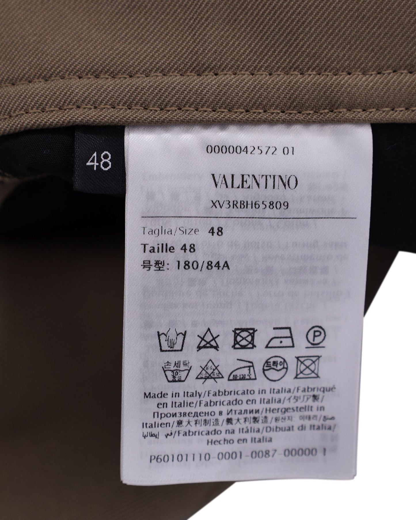 Valentino Garavani Straight Leg Cargo Pants Men Brown