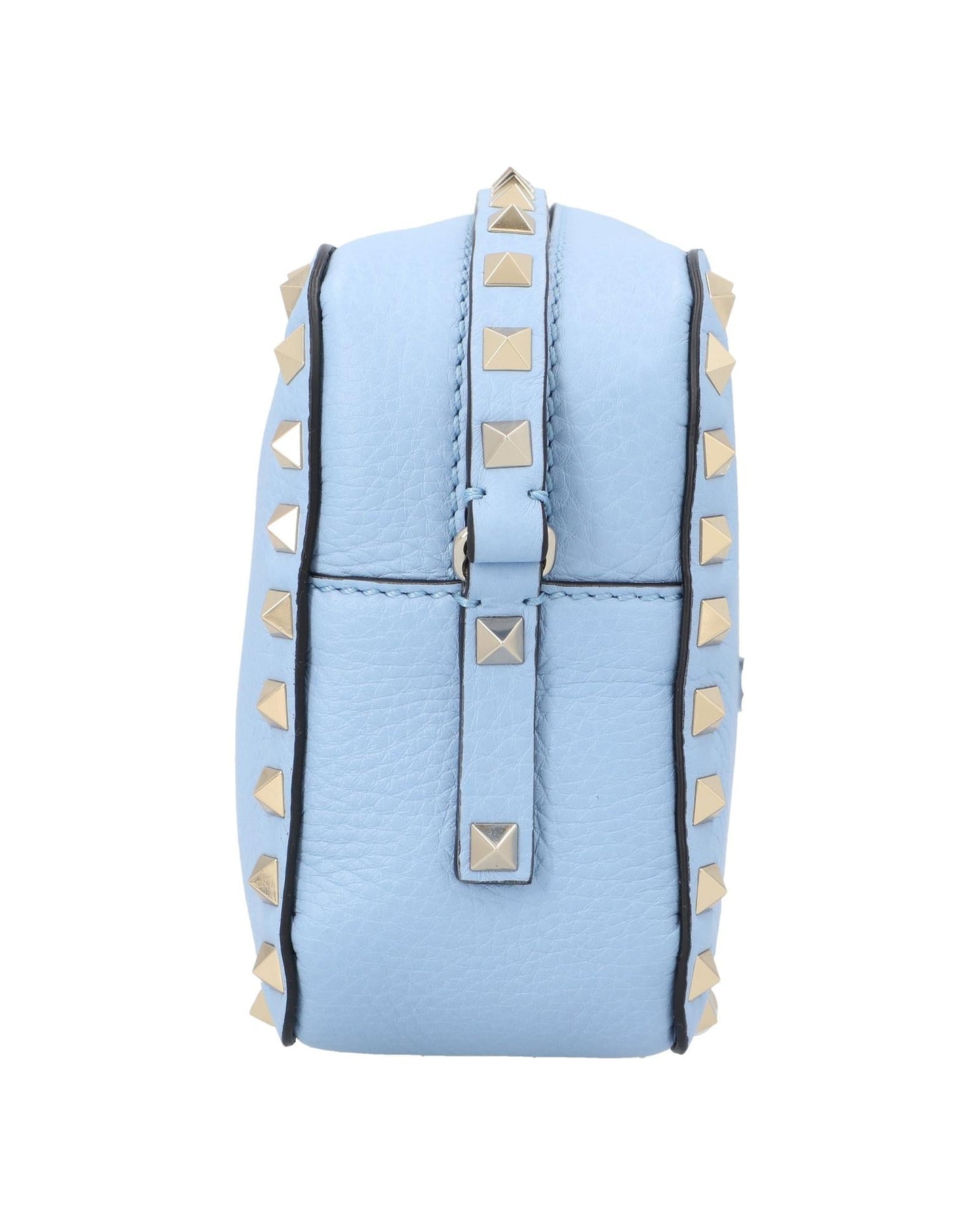Valentino Garavani Rockstud Small Leather Crossbody Women Blue | Blue Handbags