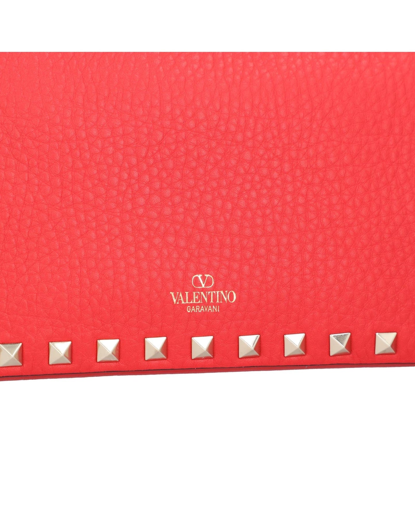 Valentino Garavani Rockstud Mini Chain Wallet Women Red | Red Handbags