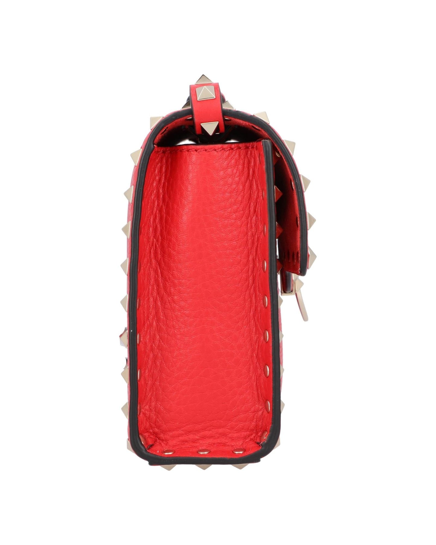 Valentino Garavani Rockstud Shoulder Bag Leather Women Red | Red Handbags