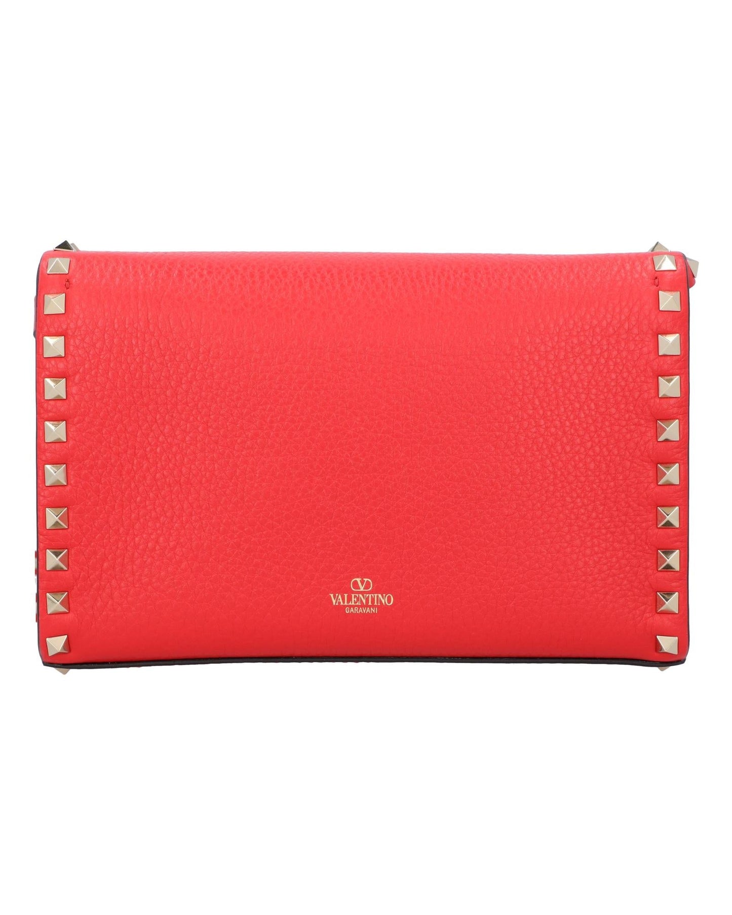 Valentino Garavani Rockstud Shoulder Bag Leather Women Red | Red Handbags
