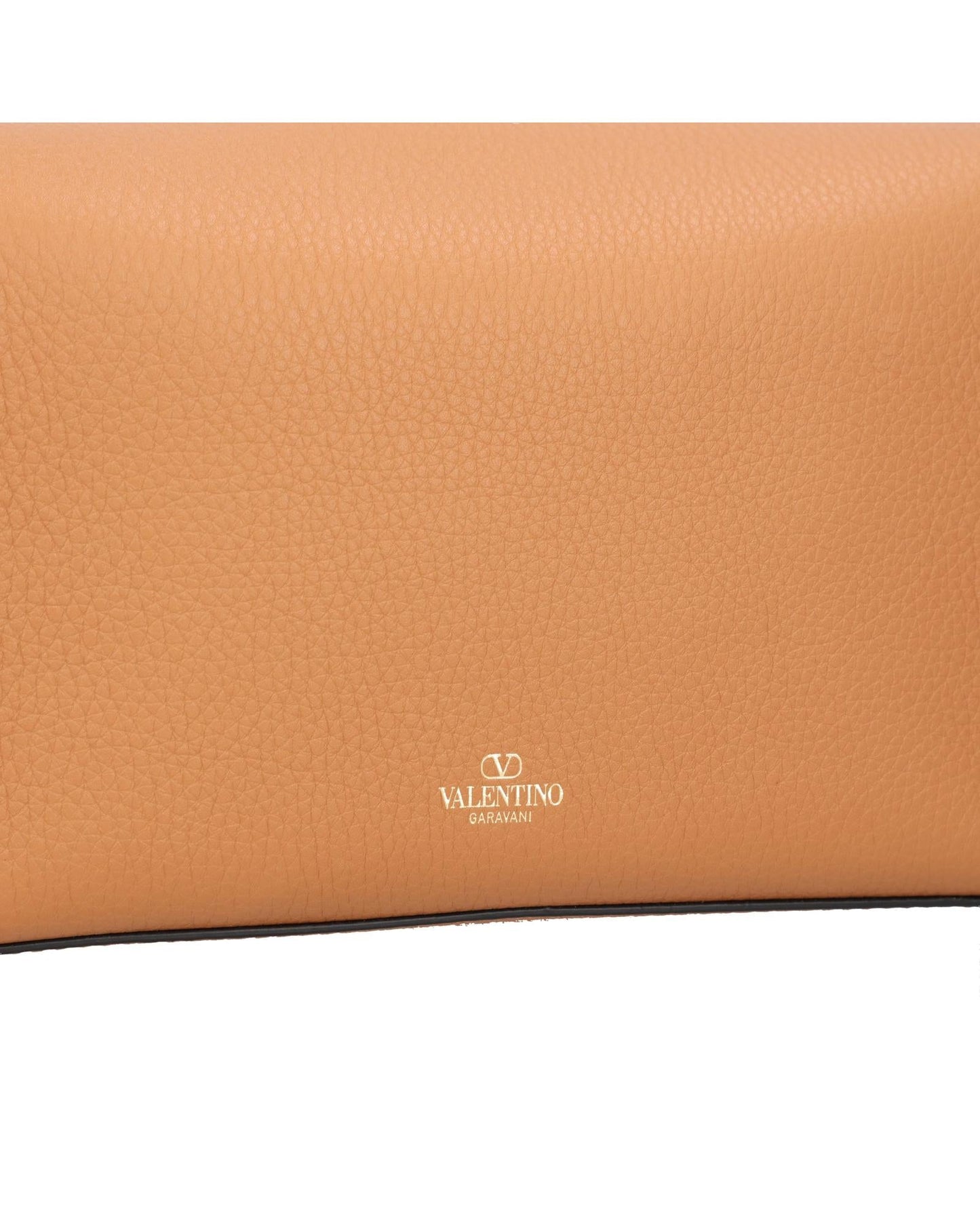 Valentino Garavani Rockstud Shoulder Bag Leather Women Brown | Brown Handbags
