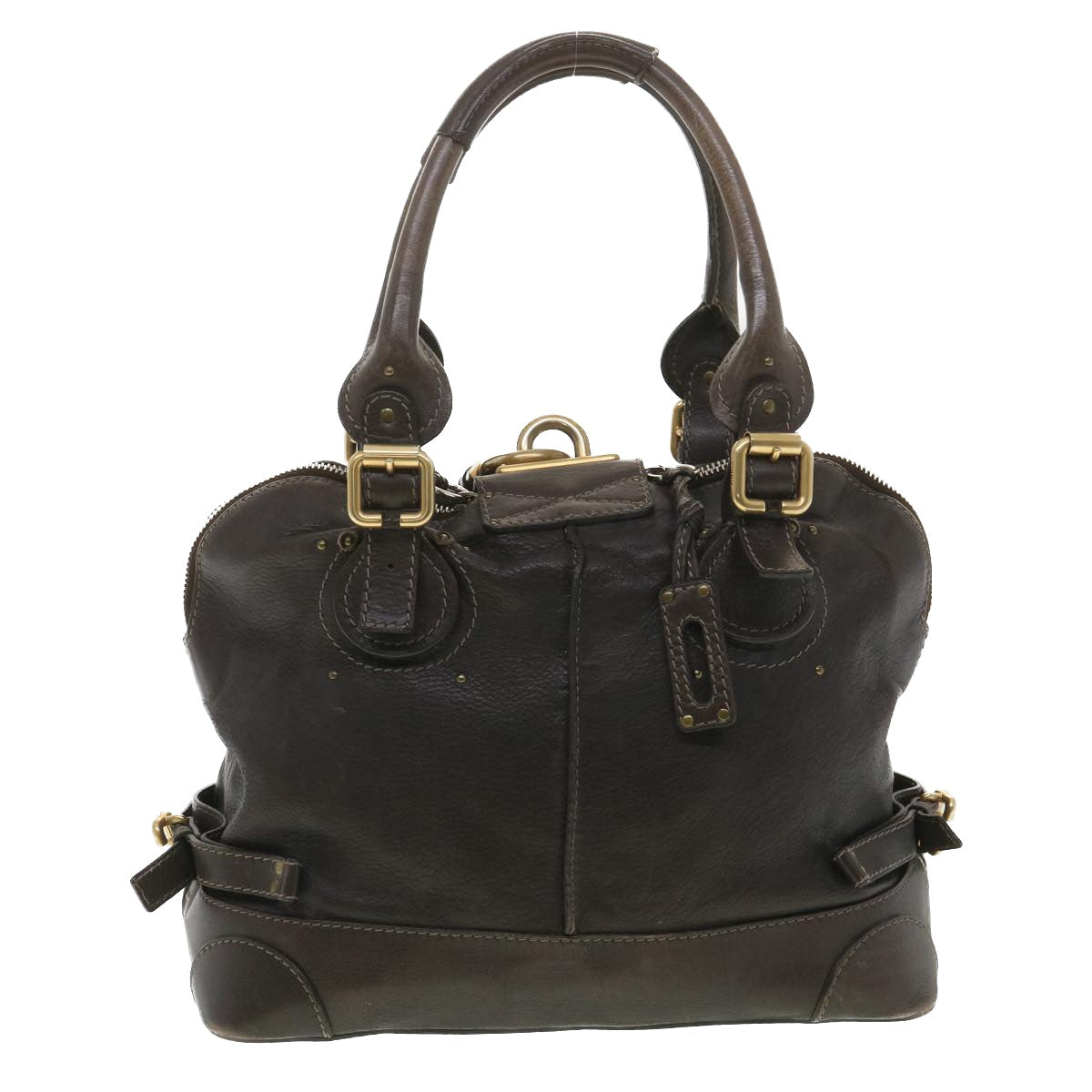 Chloe Paddington Hand Bag Leather Brown 03-07-53 6 37838