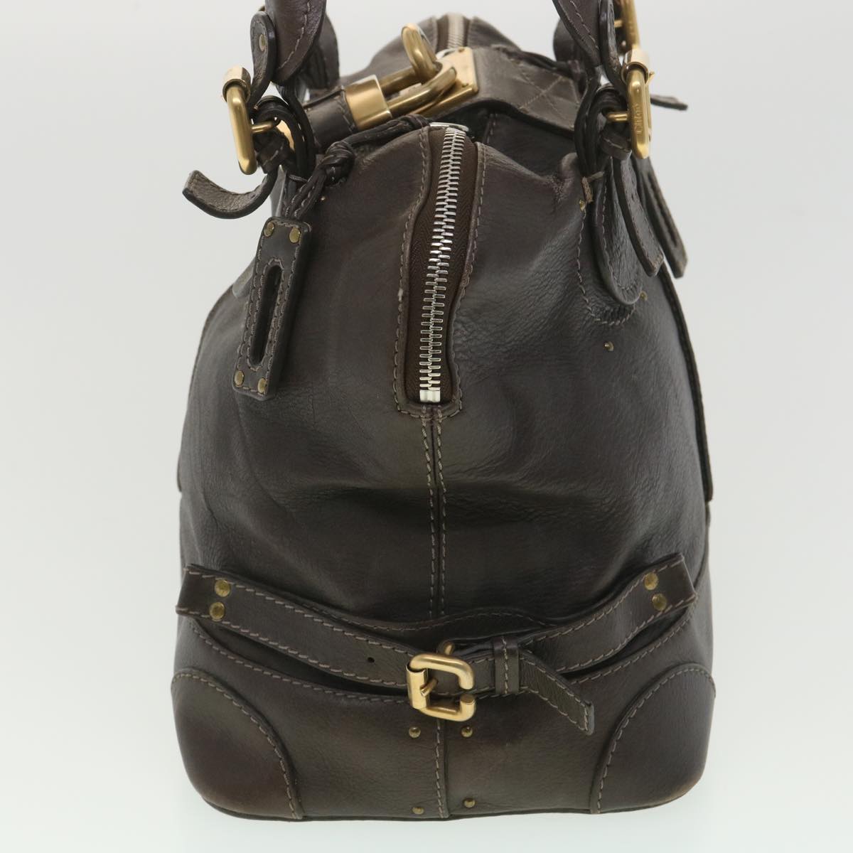Chloe Paddington Hand Bag Leather Brown 03-07-53 6 37838
