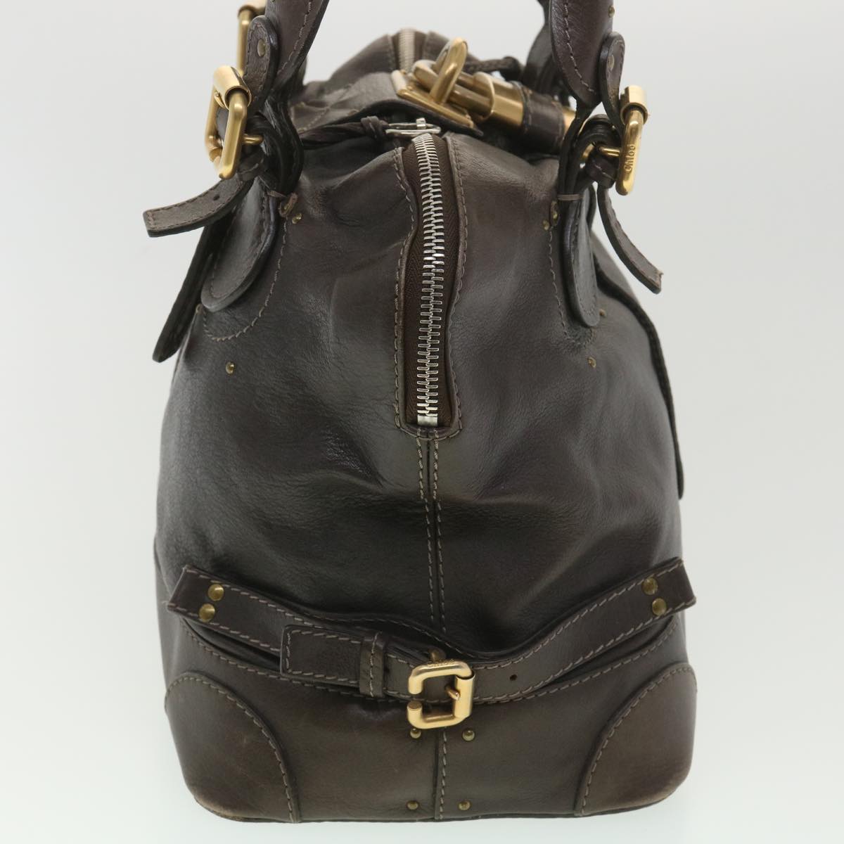 Chloe Paddington Hand Bag Leather Brown 03-07-53 6 37838