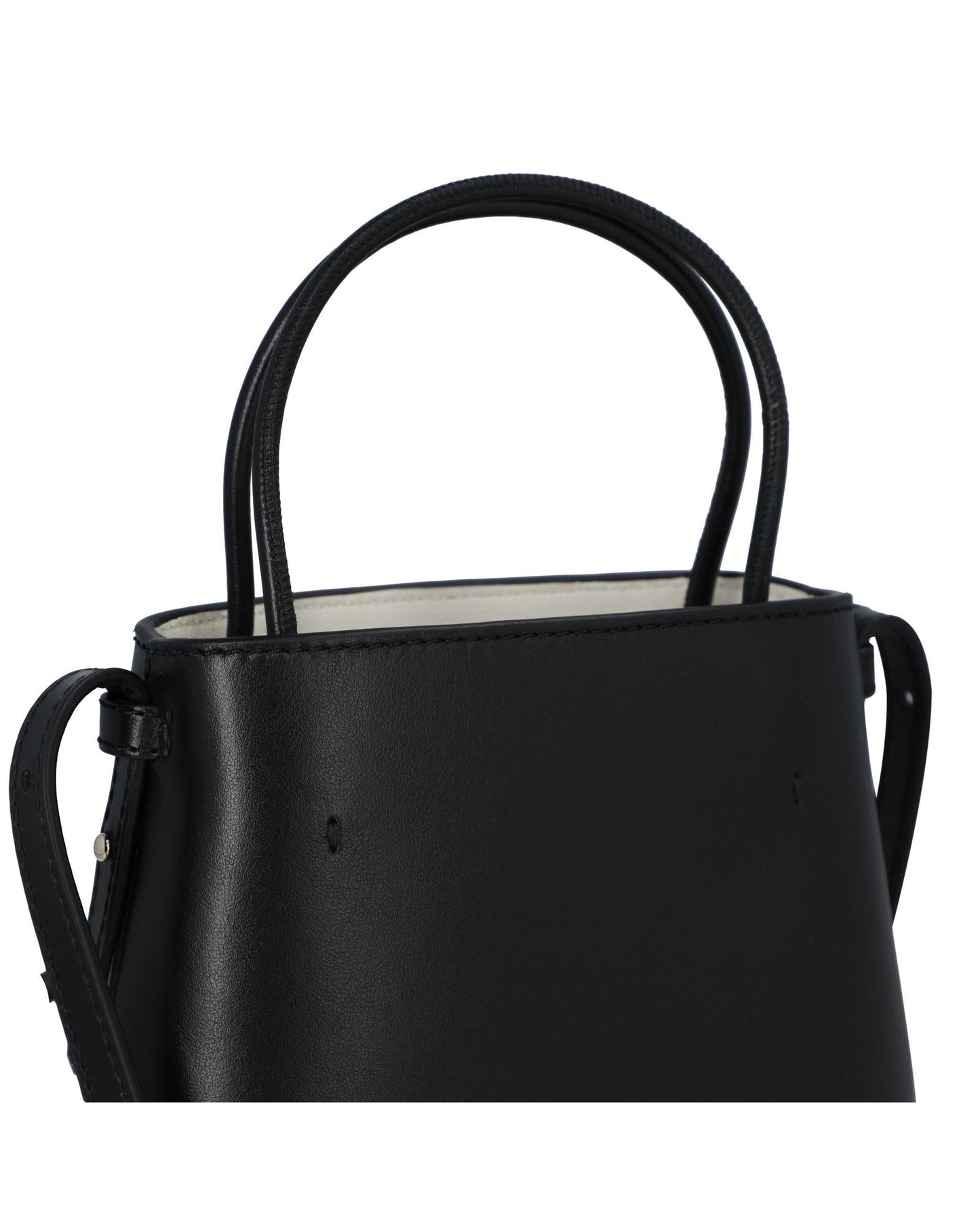Chloe Mini Kiss Tote Bag Leather Women Black | Black