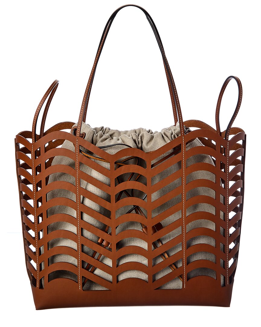 Chloe Kayan Medium Canvas & Leather Tote