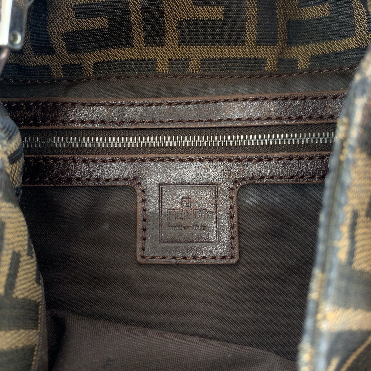 Fendi Canvas Mamma Bucket Shoulder Bag