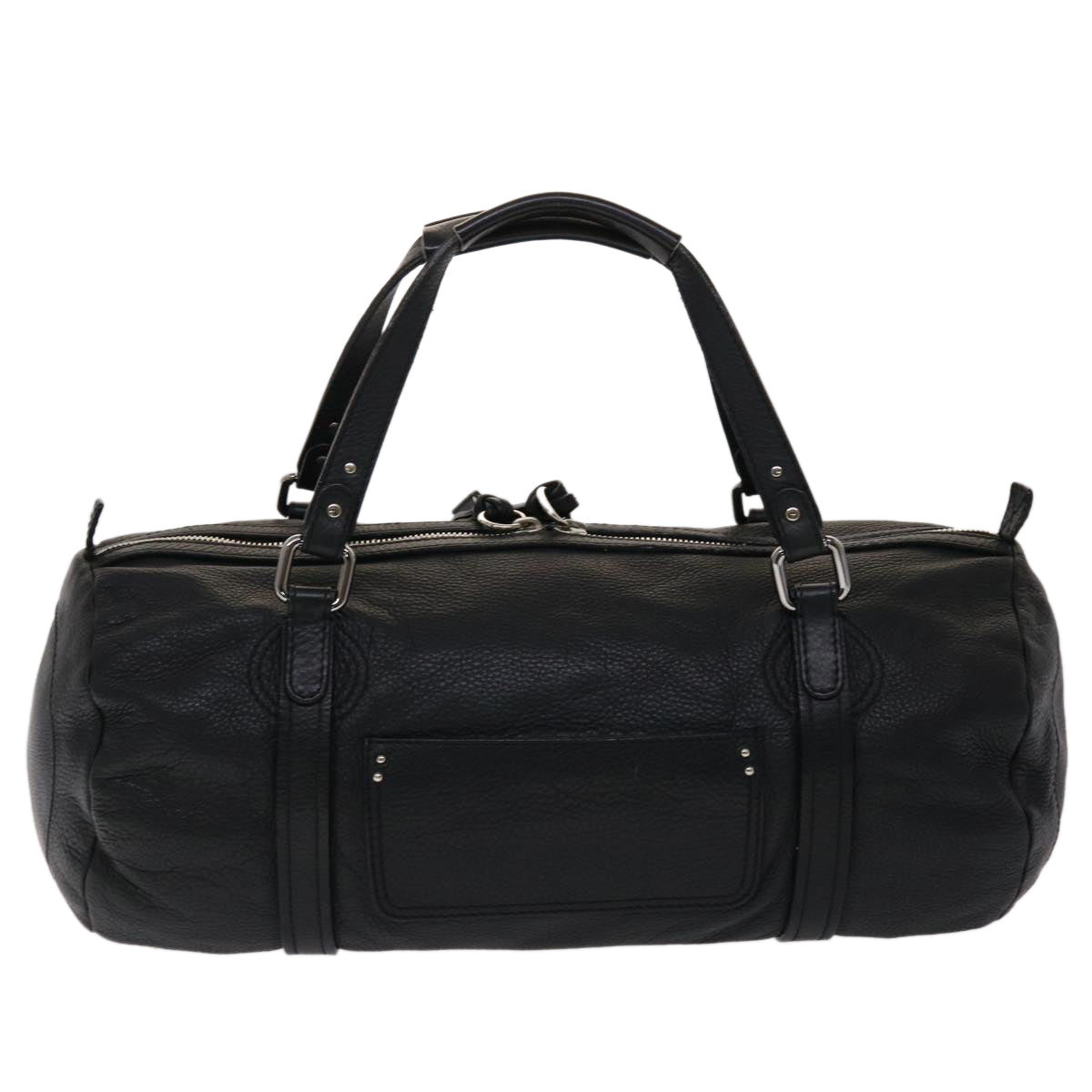 Chloe Mr Paddington Boston Bag Leather Black 48467