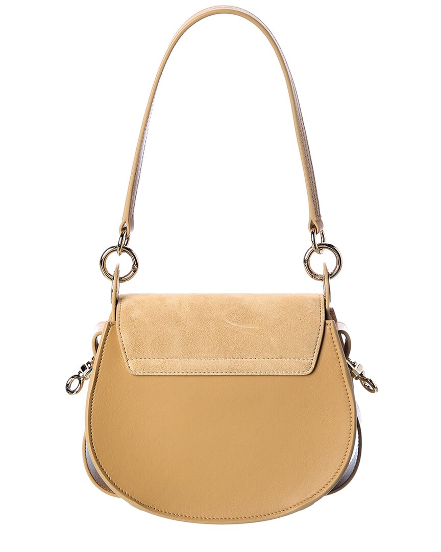 Chloe Tess Small Suede & Leather Shoulder Bag