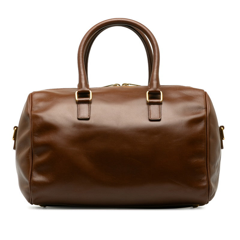 Saint Laurent Handbag Brown Leather Saint Laurent