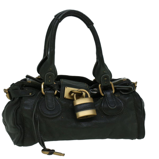 Chloe Paddington Hand Bag Leather Khaki 60289