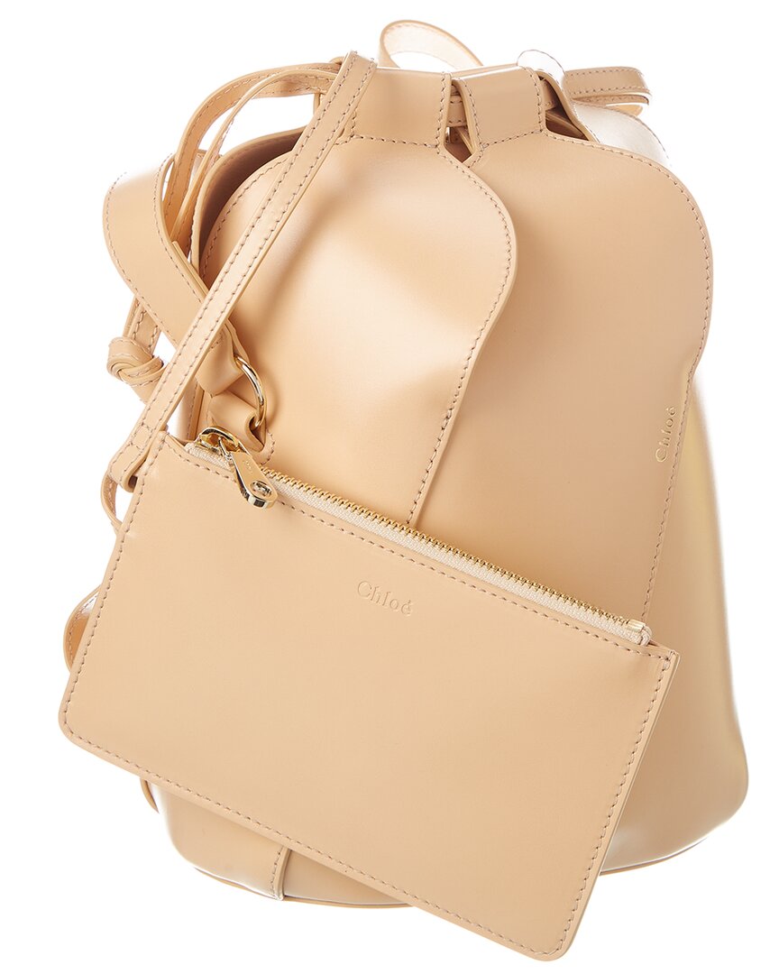 Chloe Tulip Leather Bucket Bag