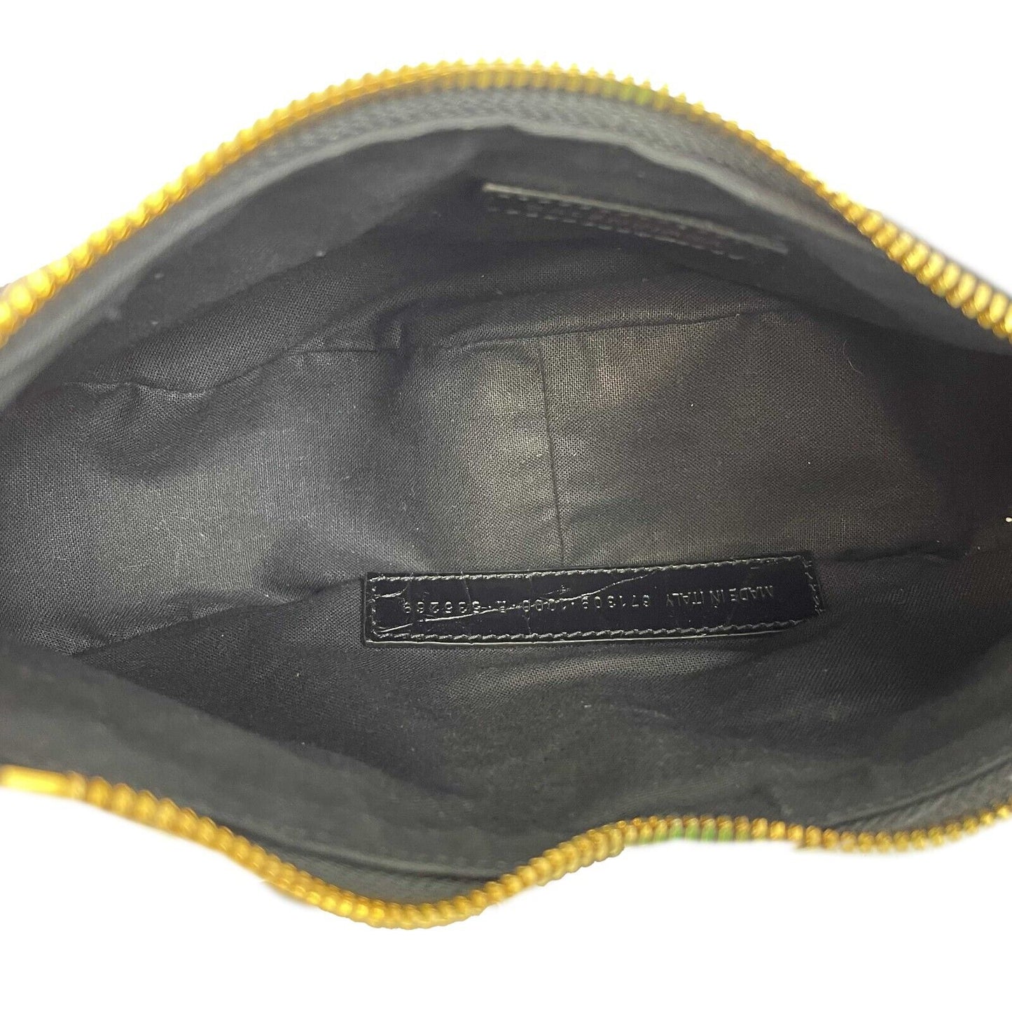 BALENCIAGA - XS Shoulder Bag Crocodile Embossed Black Studded Shoulder Bag NEW