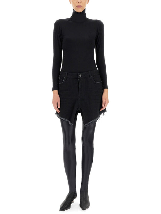 Balenciaga Women Mini Cut-Up Skirt