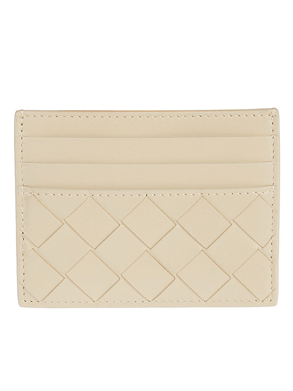 BOTTEGA VENETA Beige Credit Card Holder