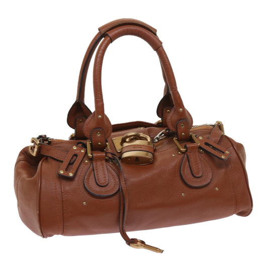 Chloe Paddington Hand Bag Leather Brown 63548