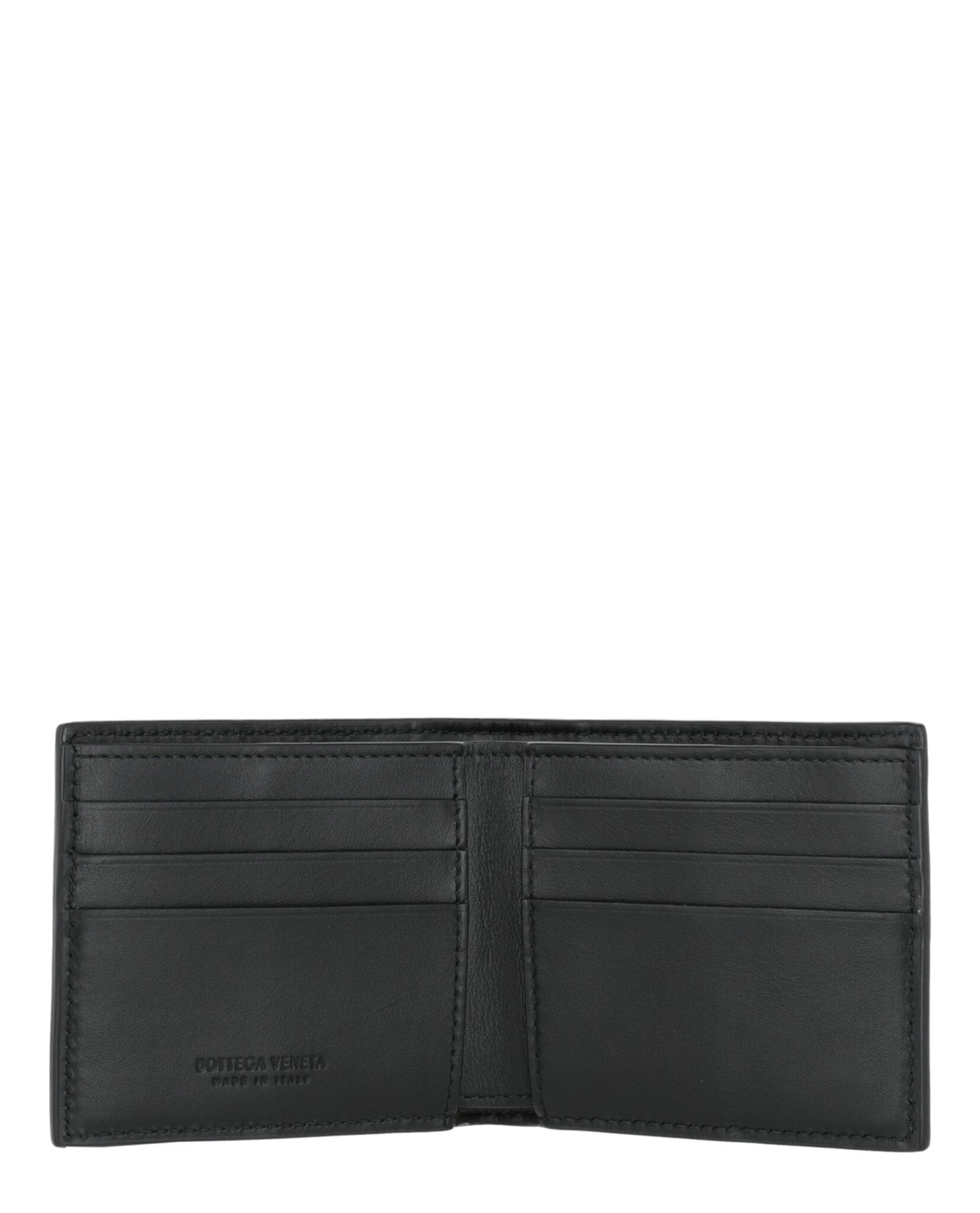 Bottega Veneta Mens Intrecciato Bifold Wallet