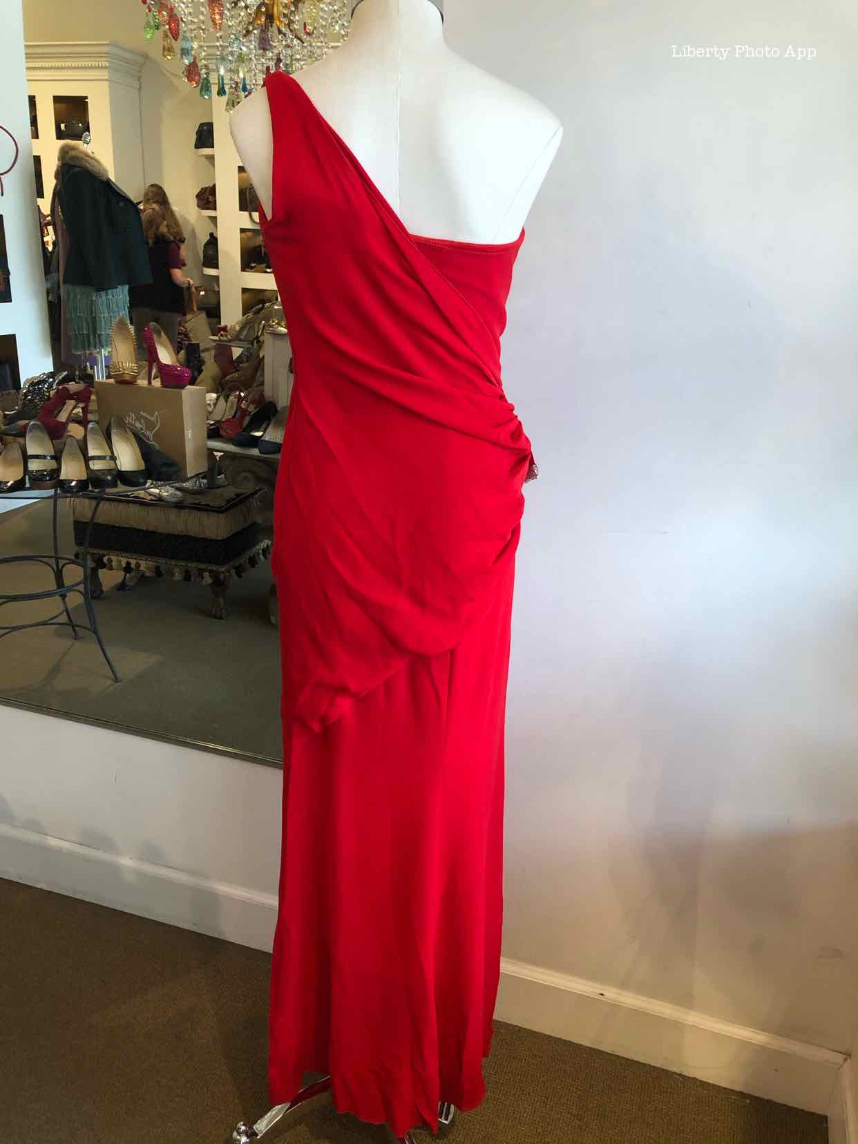 VALENTINO Single Shoulder Bow Dress | 4